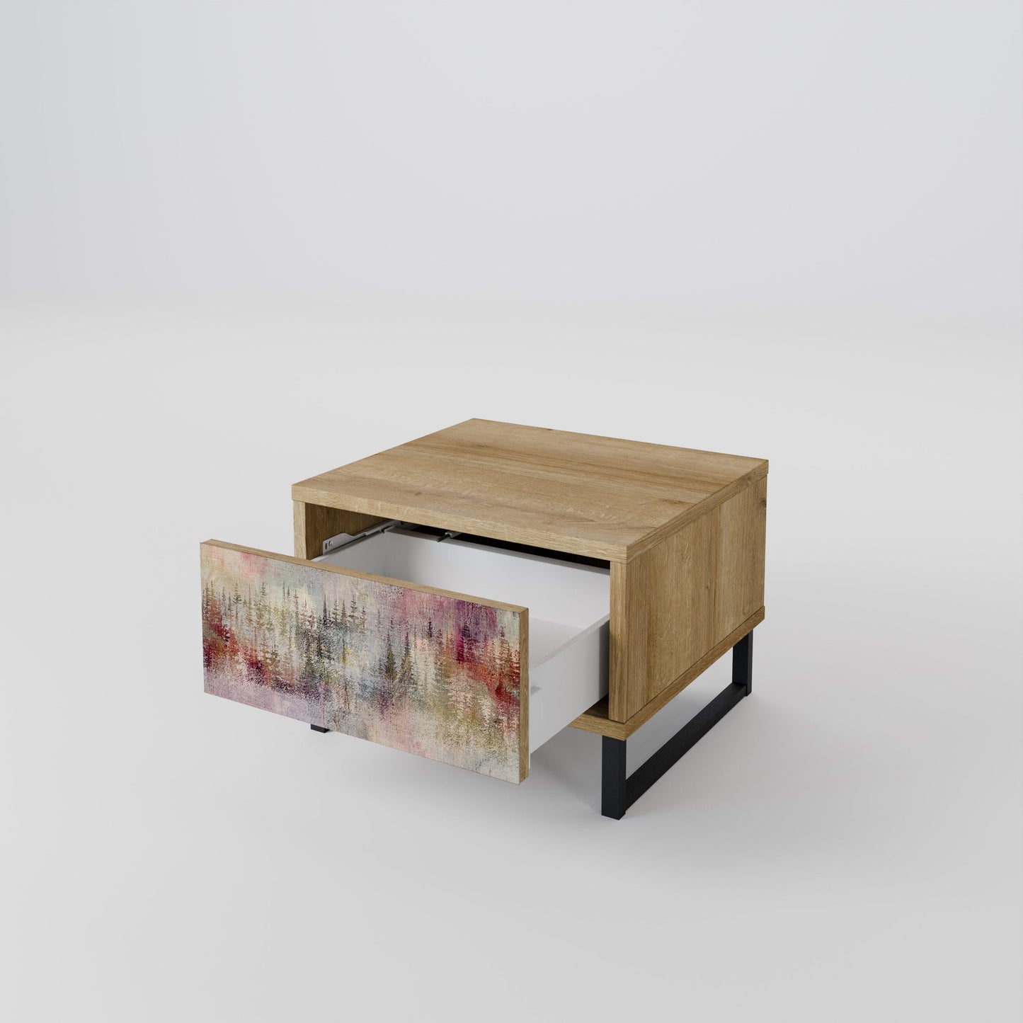 Comodino VEILED SUMMIT effetto rovere