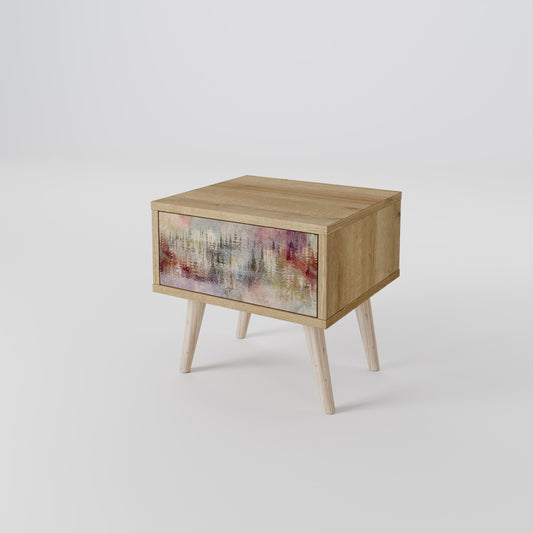 VEILED SUMMIT Nightstand in Oak Effect