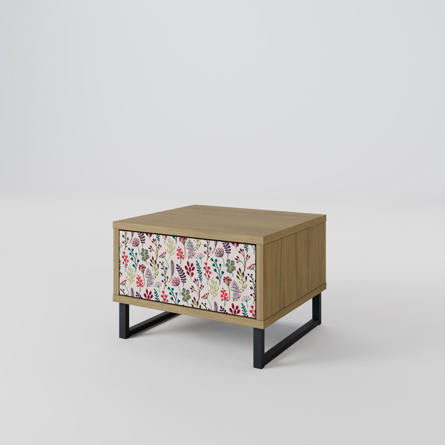 Comodino AUTUMN SUNDRIES in effetto rovere