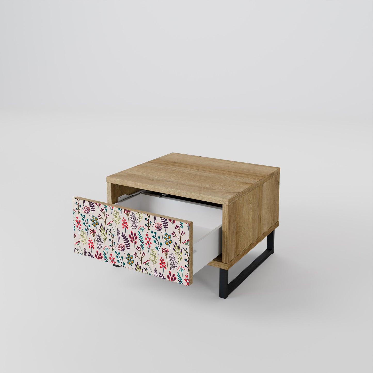 Comodino AUTUMN SUNDRIES in effetto rovere