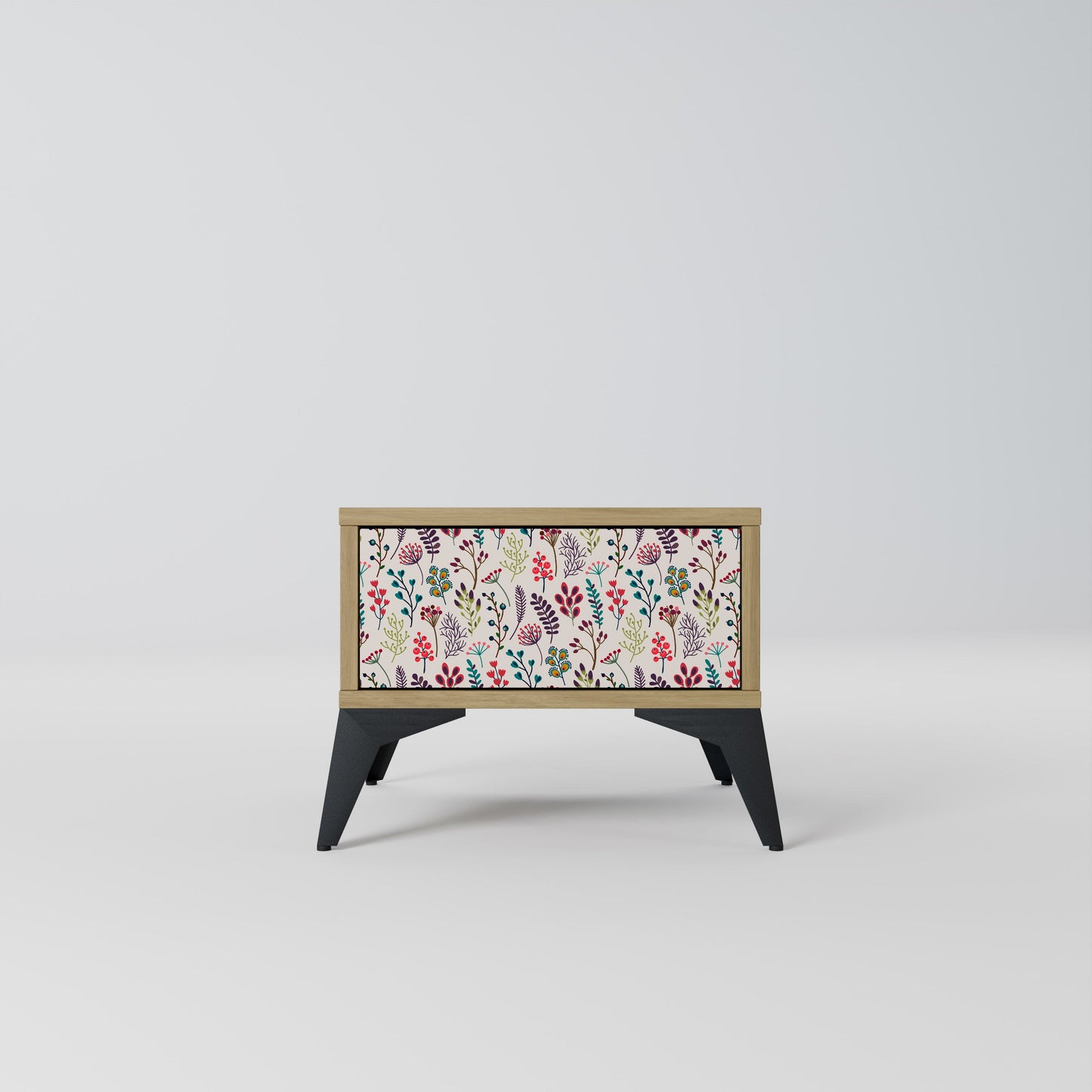 Comodino AUTUMN SUNDRIES in effetto rovere