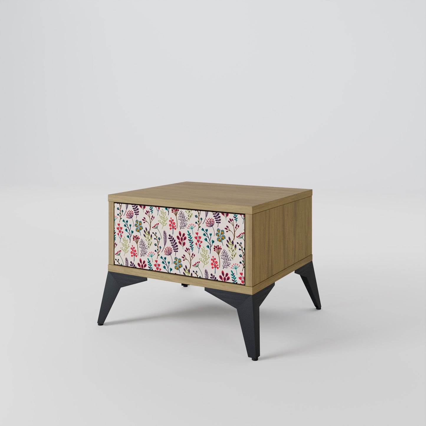 Comodino AUTUMN SUNDRIES in effetto rovere
