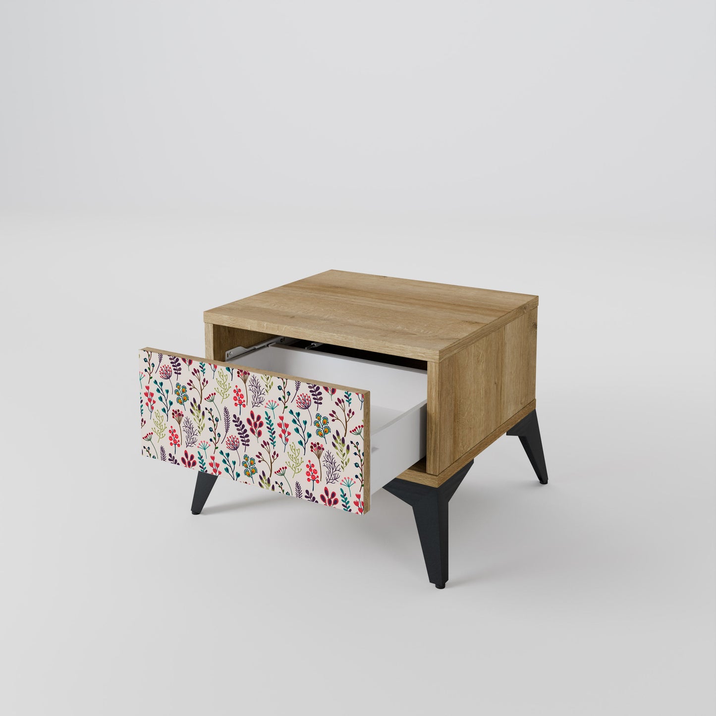 Comodino AUTUMN SUNDRIES in effetto rovere