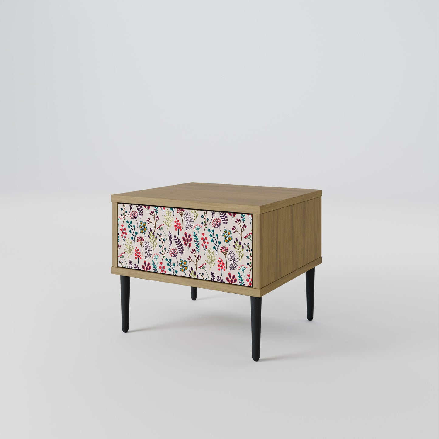 Comodino AUTUMN SUNDRIES in effetto rovere