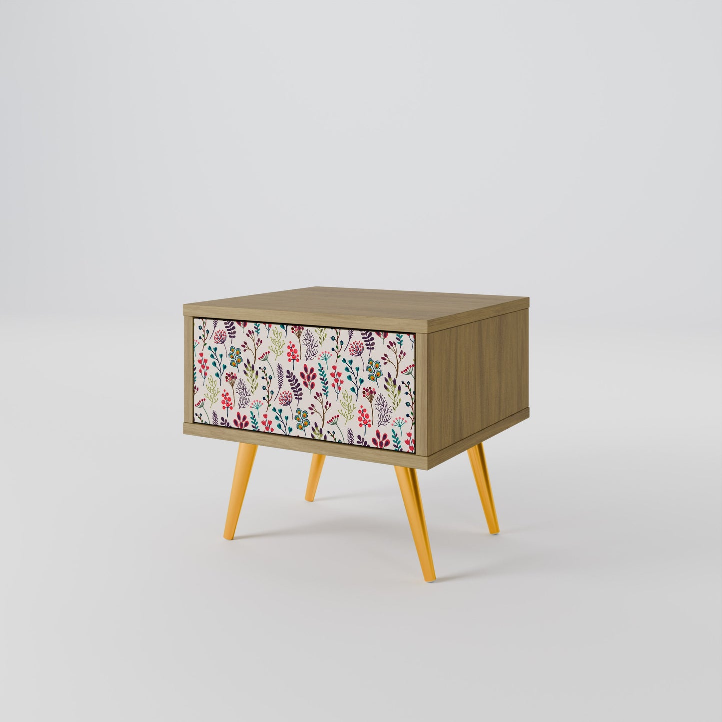 Comodino AUTUMN SUNDRIES in effetto rovere
