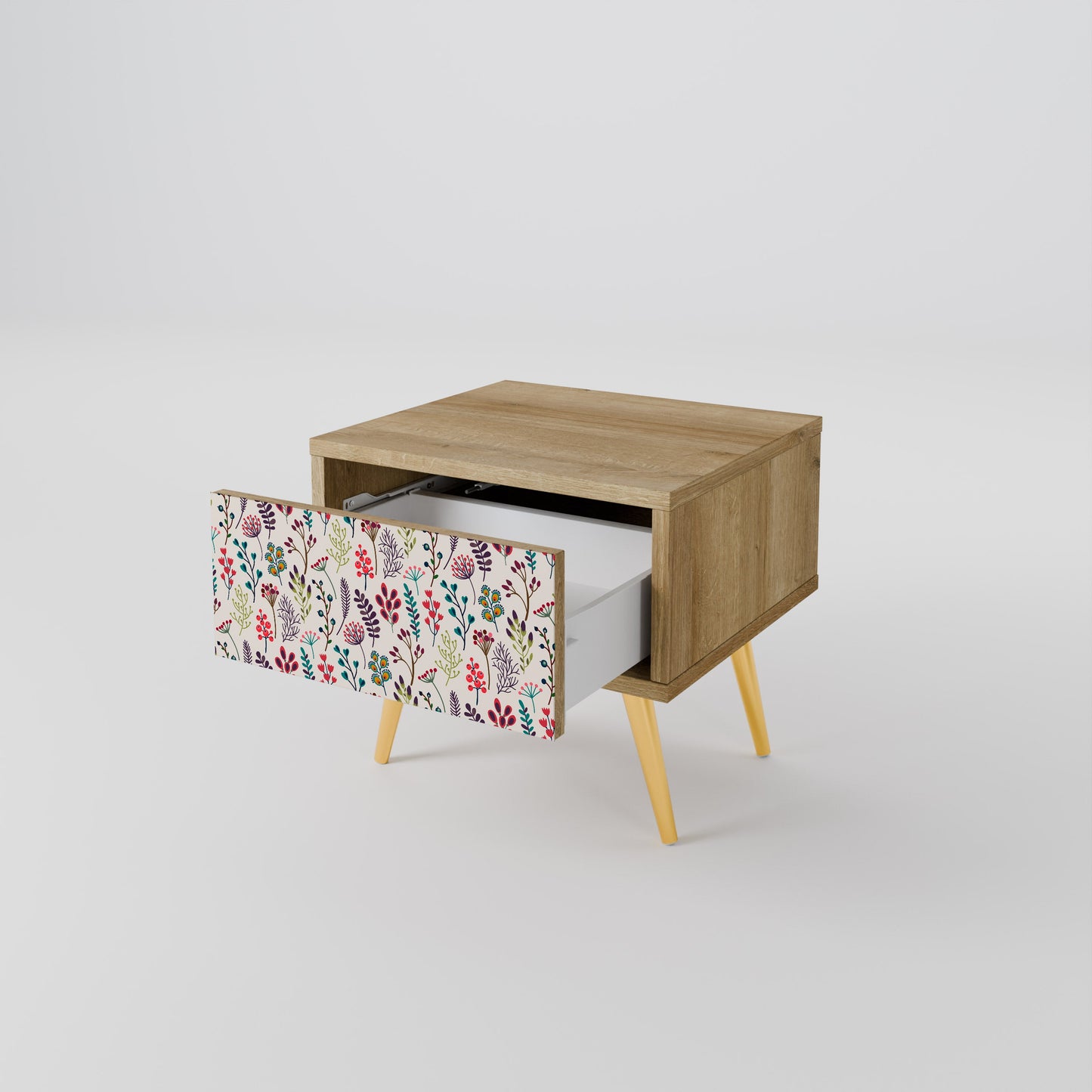 Comodino AUTUMN SUNDRIES in effetto rovere