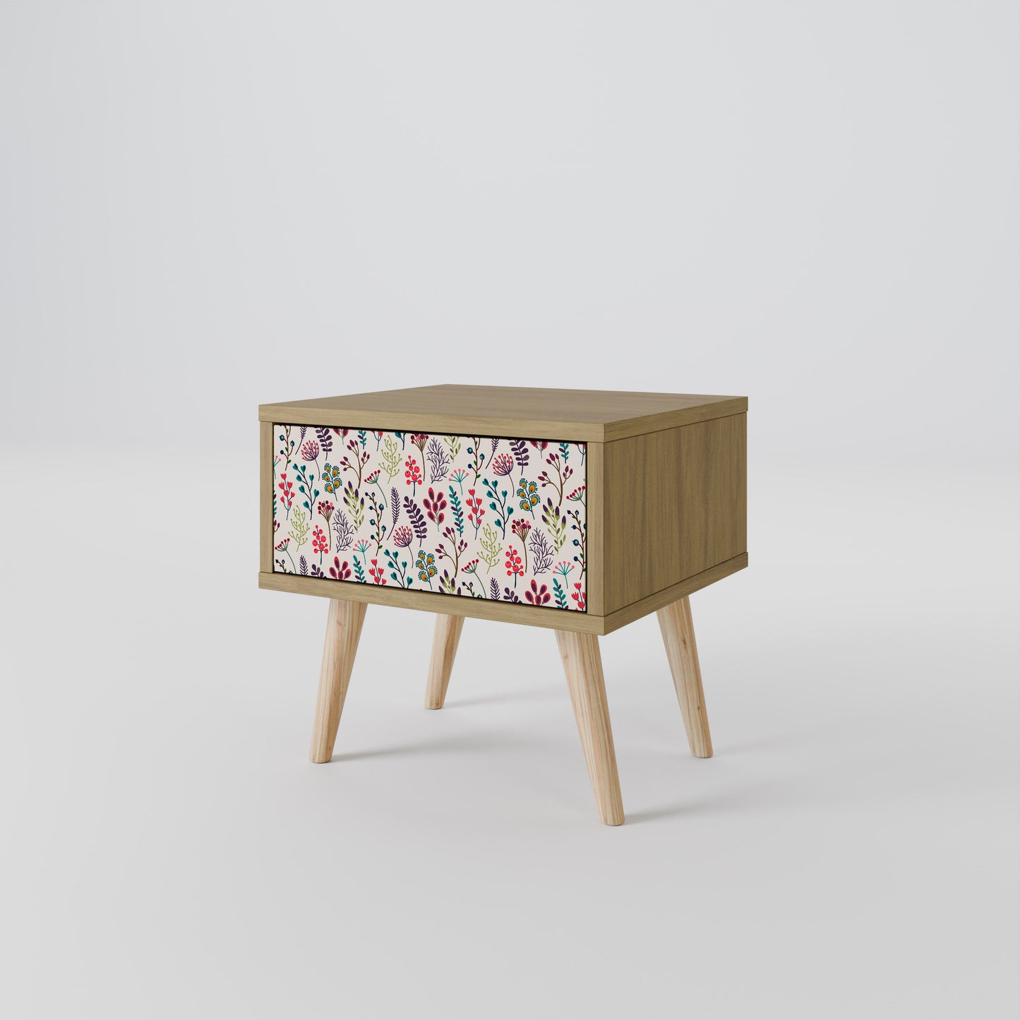 Comodino AUTUMN SUNDRIES in effetto rovere
