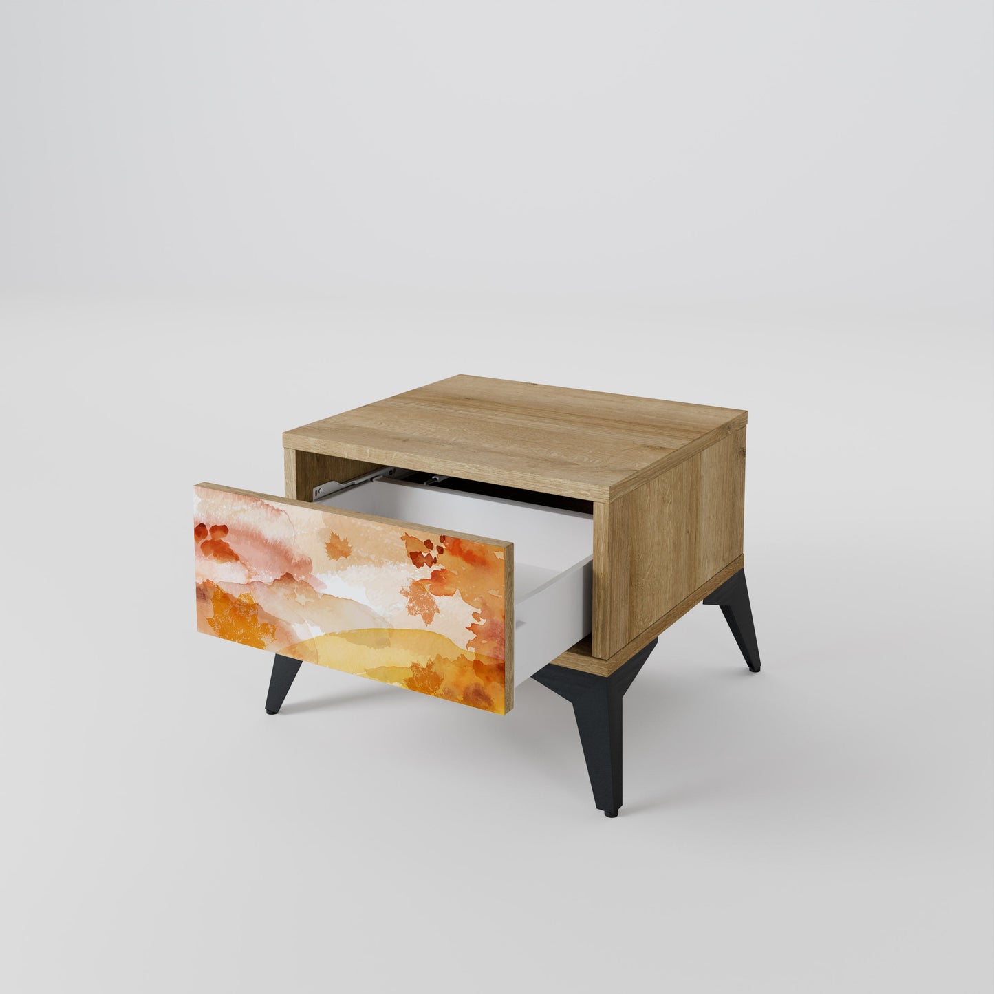 TRACES OF AUTUMN Nightstand in Oak Effect