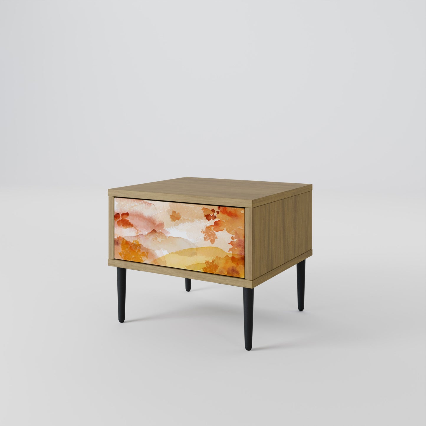 TRACES OF AUTUMN Nightstand in Oak Effect