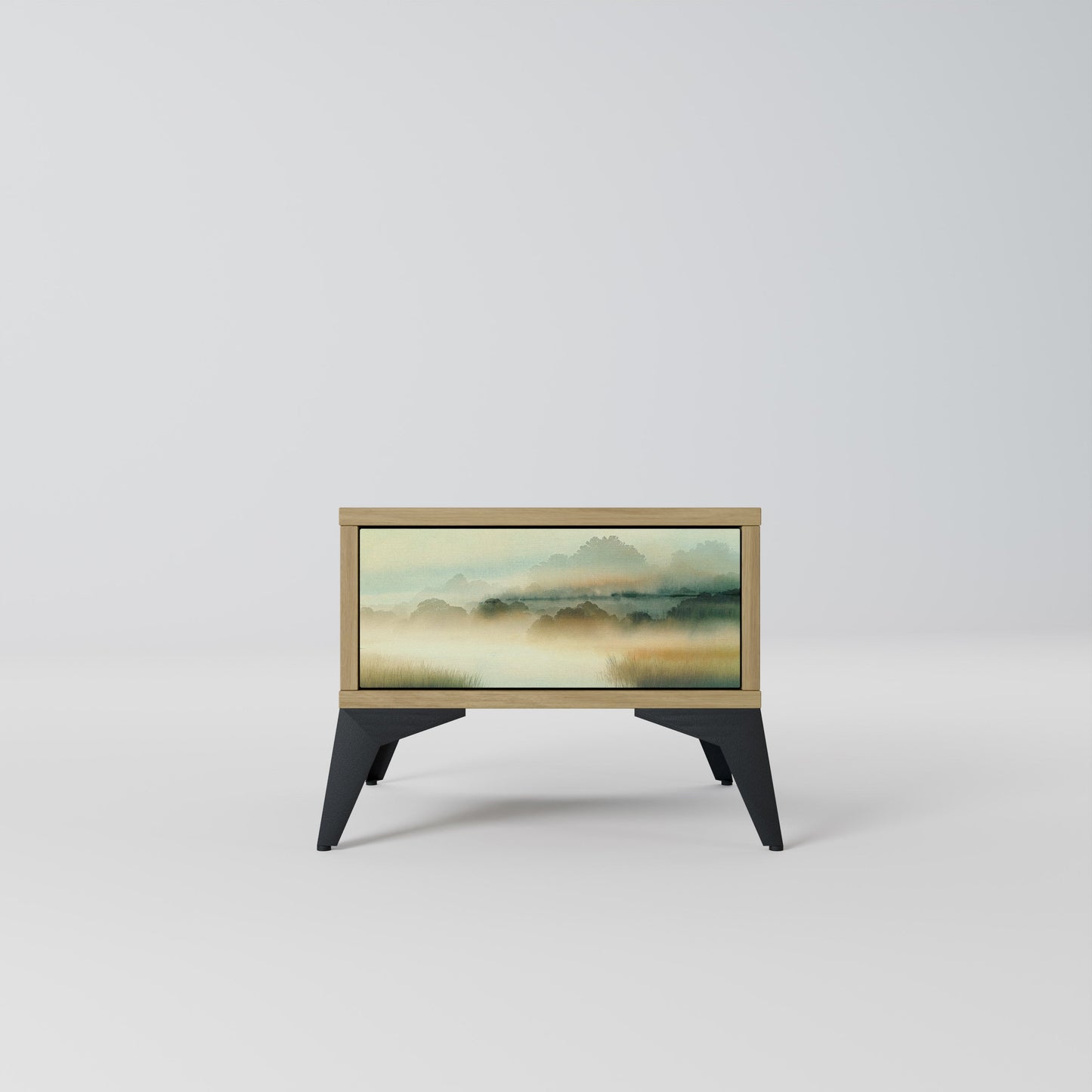 MORNING BY THE LAKE Nightstand in Oak Effect