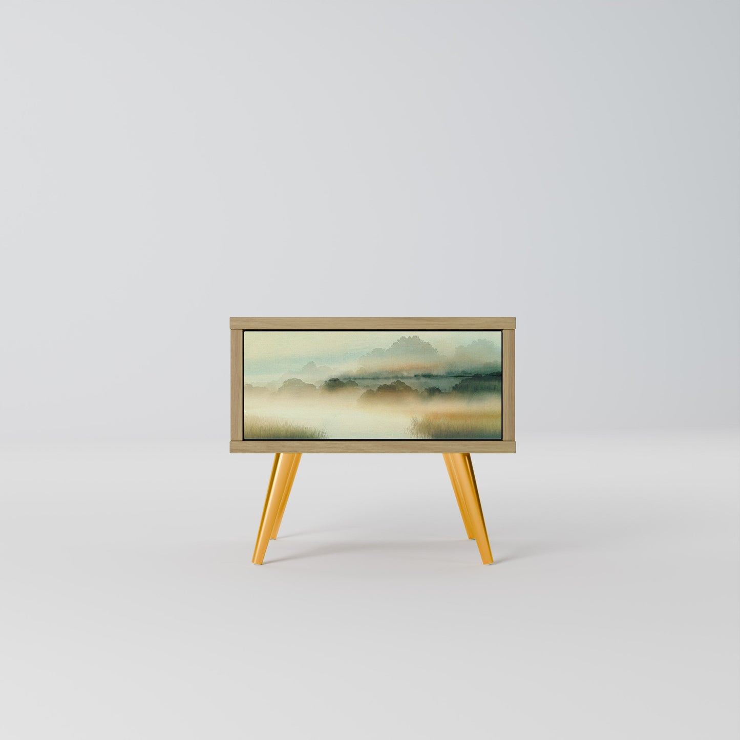 MORNING BY THE LAKE Nightstand in Oak Effect