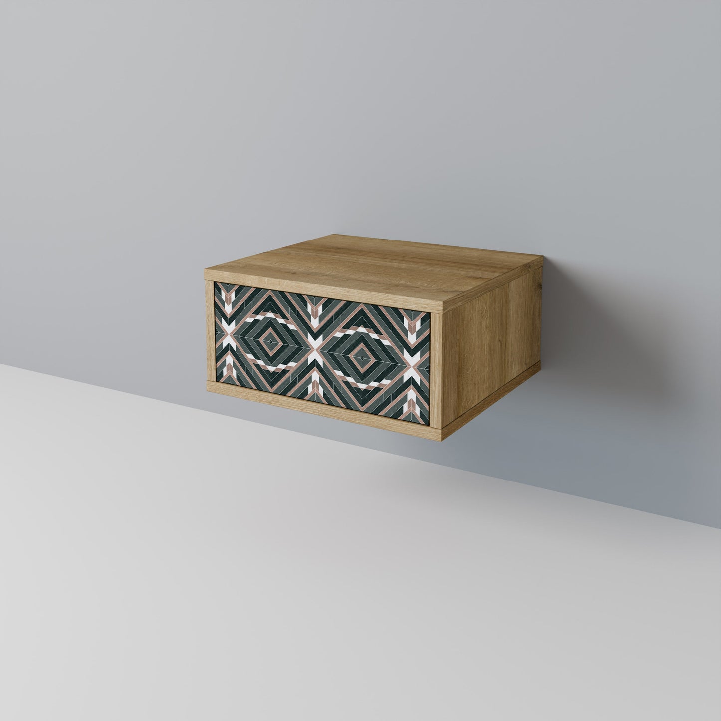 Comodino DIMENSION DELIGHTS in effetto rovere