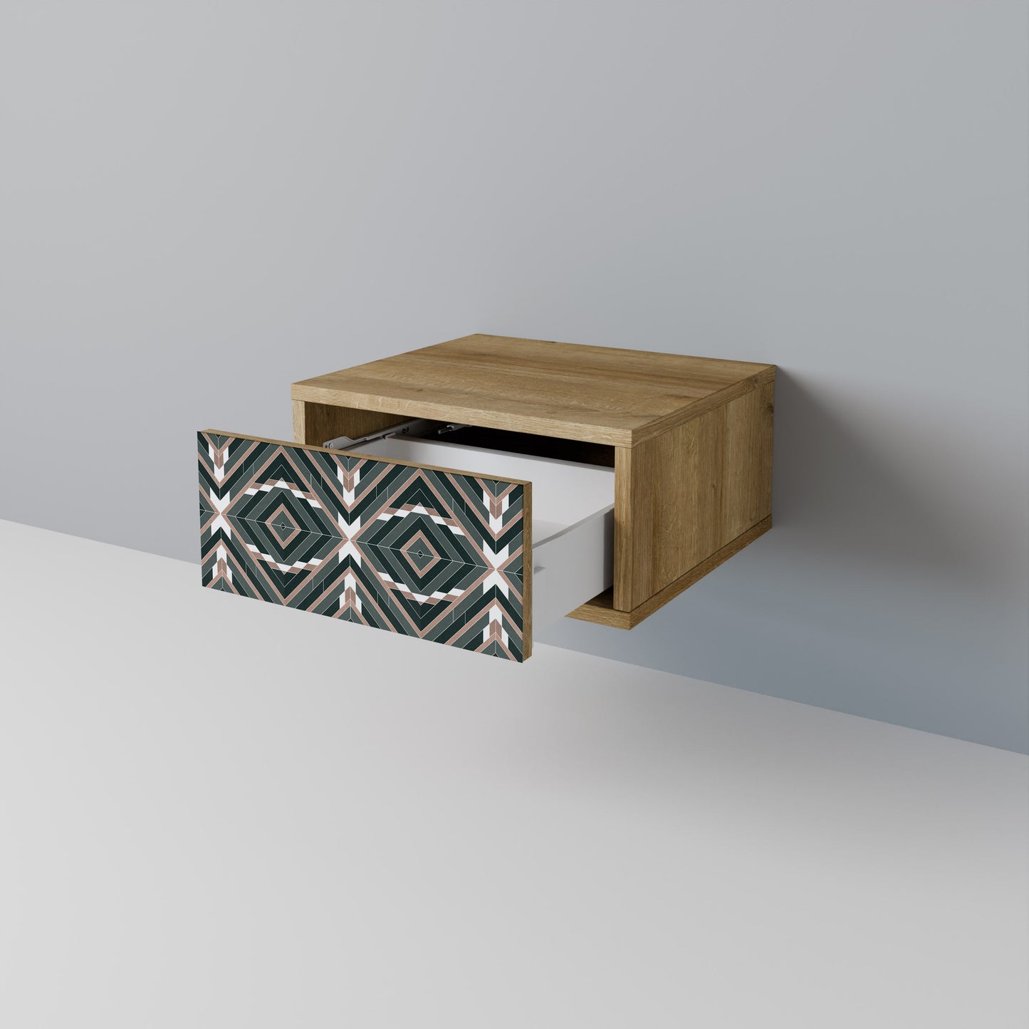 Comodino DIMENSION DELIGHTS in effetto rovere