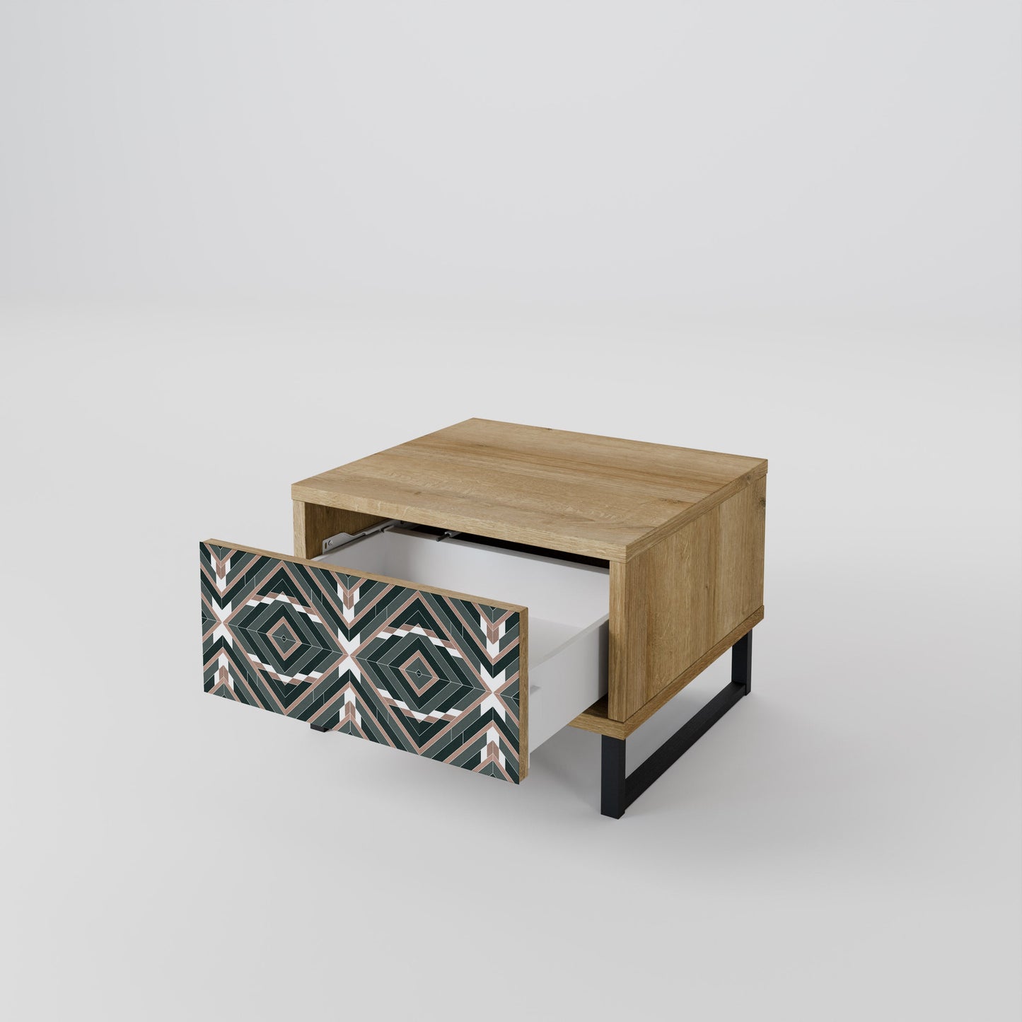 Comodino DIMENSION DELIGHTS in effetto rovere