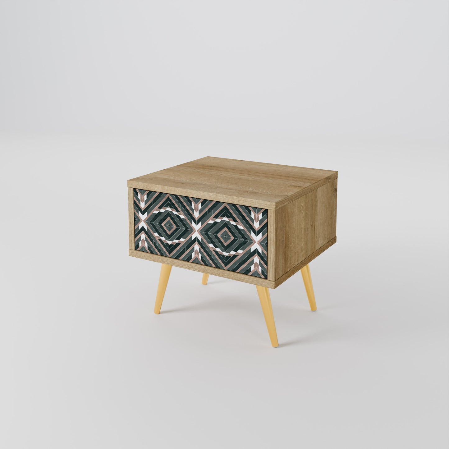 Comodino DIMENSION DELIGHTS in effetto rovere