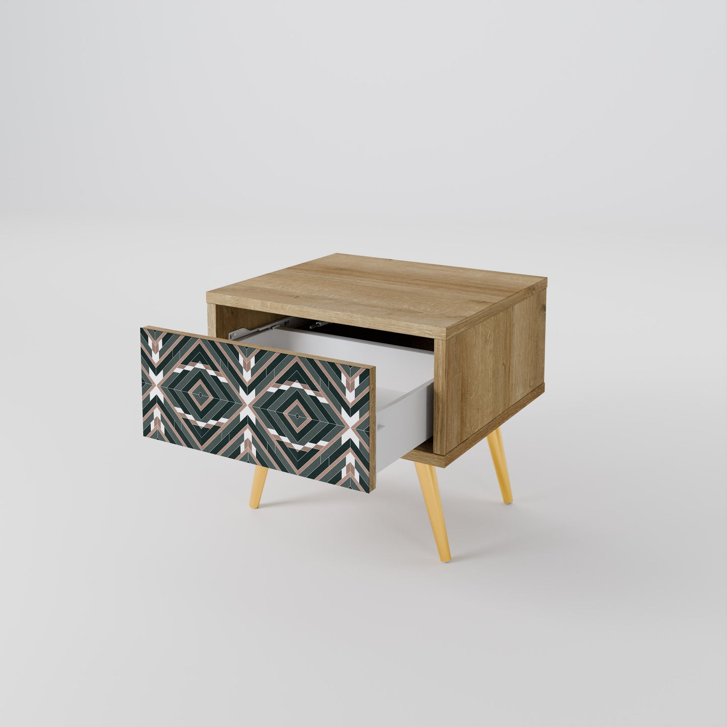 Comodino DIMENSION DELIGHTS in effetto rovere