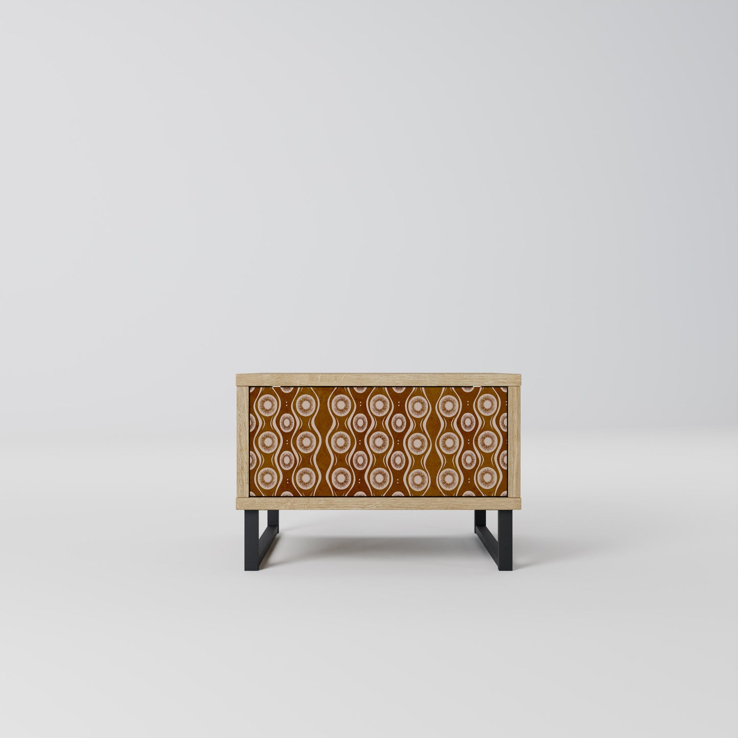 Comodino BROWN EYES in effetto rovere