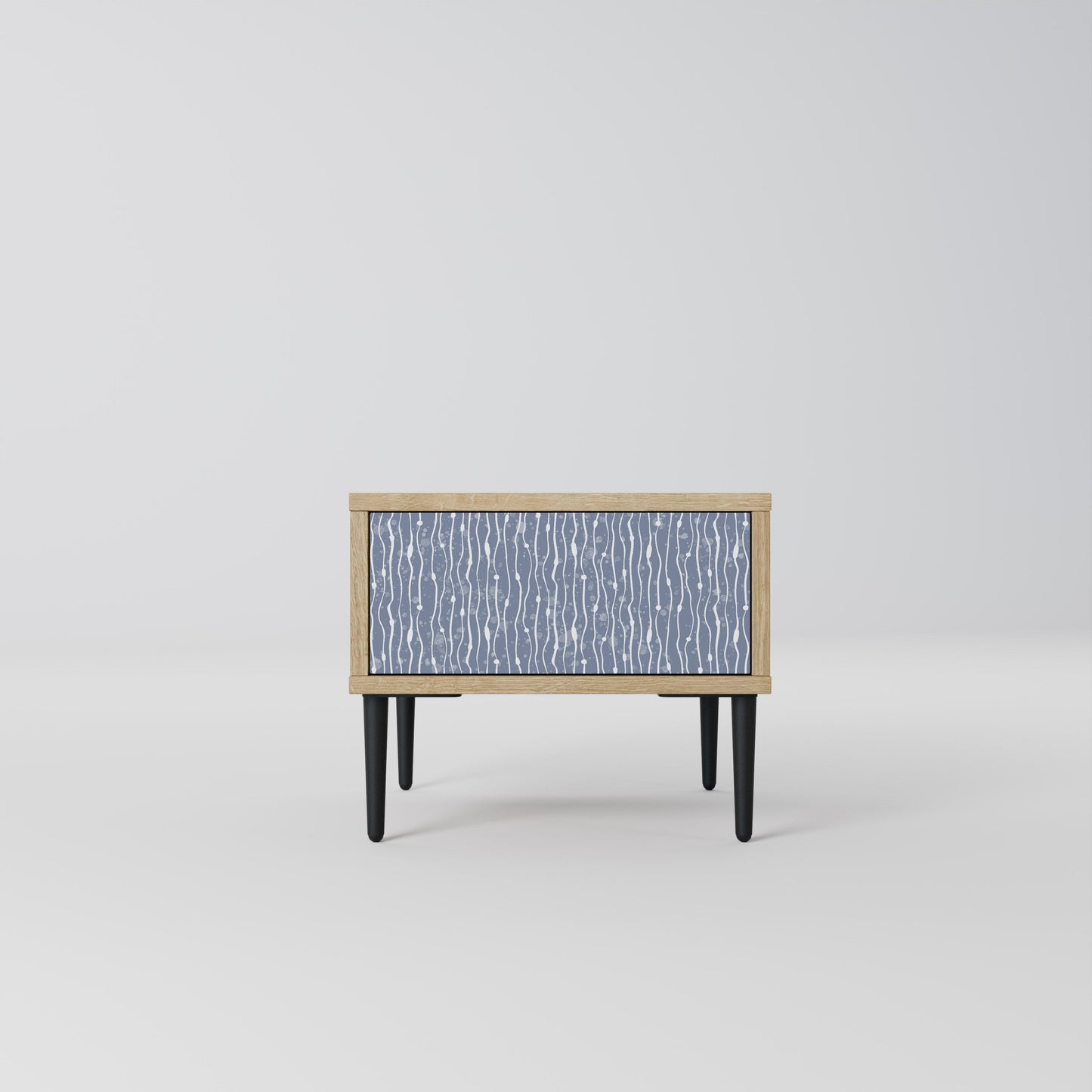 Comodino GRAPHITE RAIN in effetto rovere