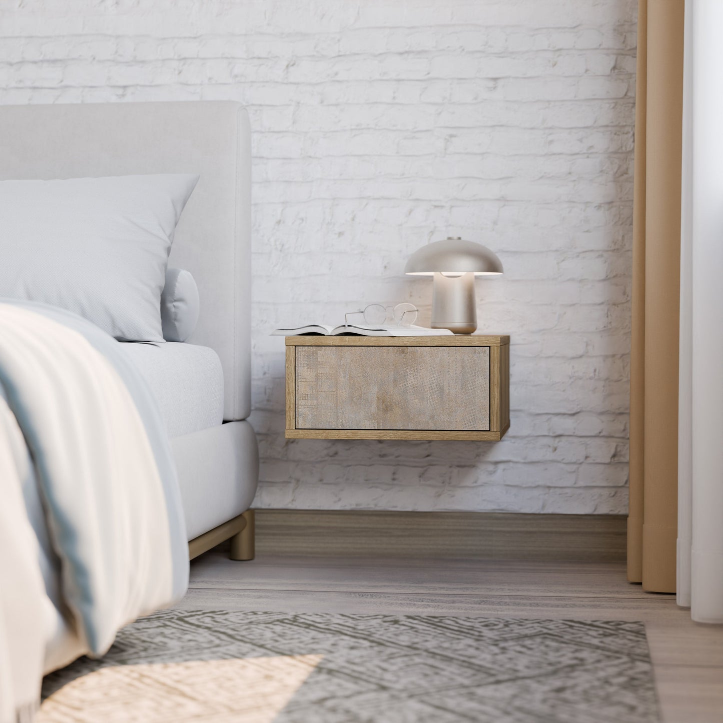 ERRORE SCHERMO Comodino effetto rovere