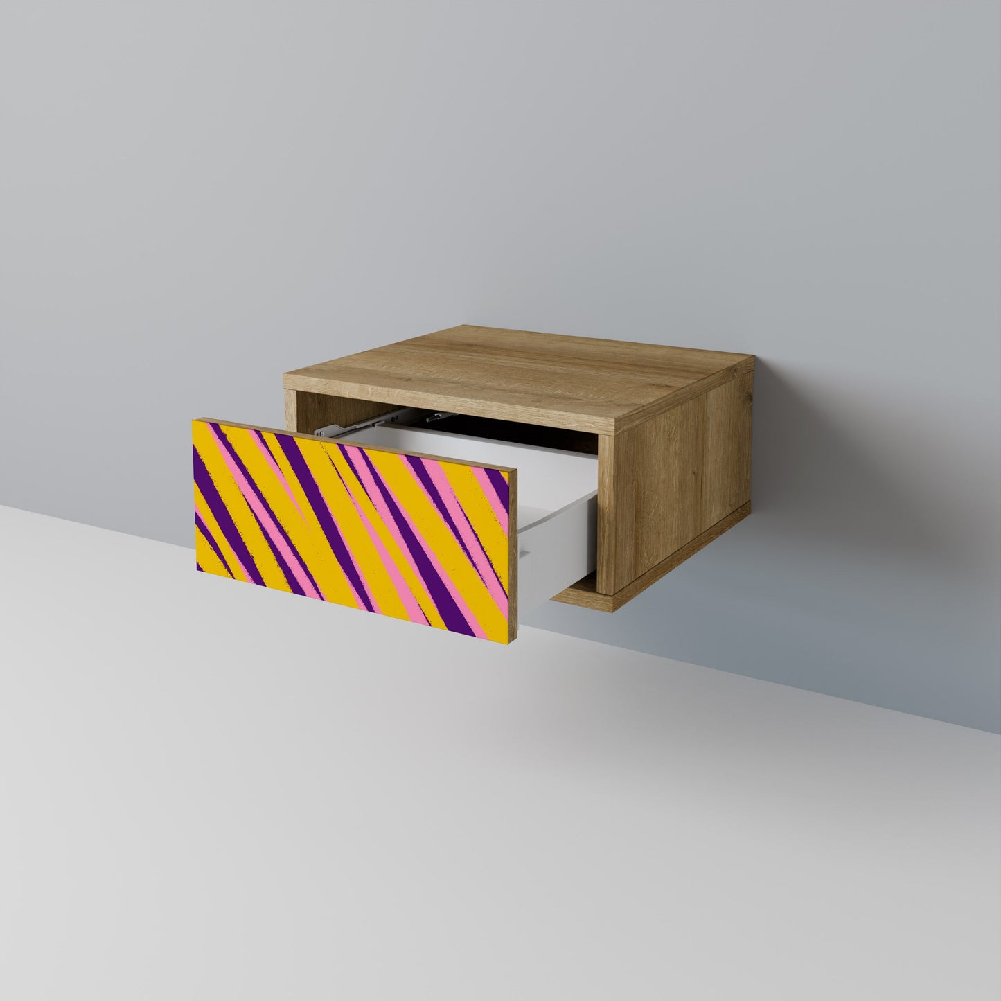 I SOGNI DIVENTANO REALTÀ Comodino effetto rovere