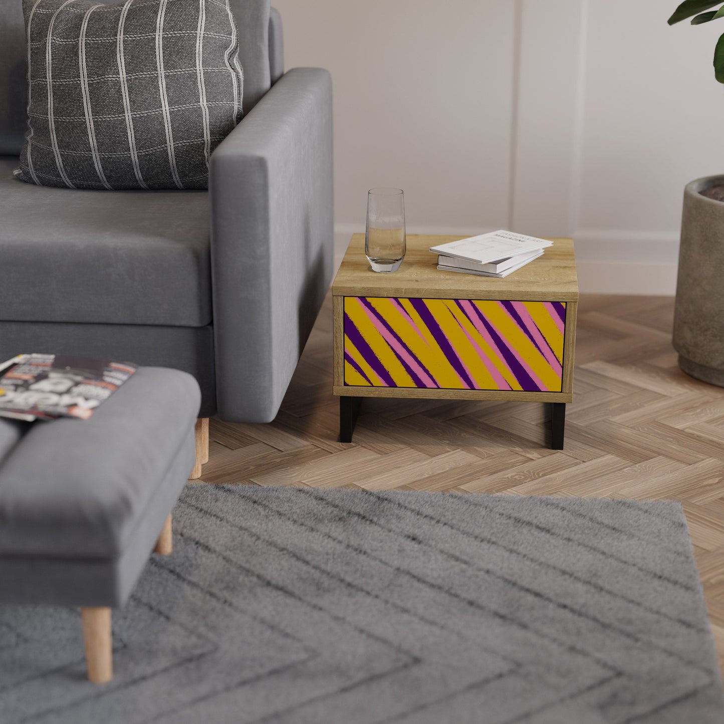 I SOGNI DIVENTANO REALTÀ Comodino effetto rovere