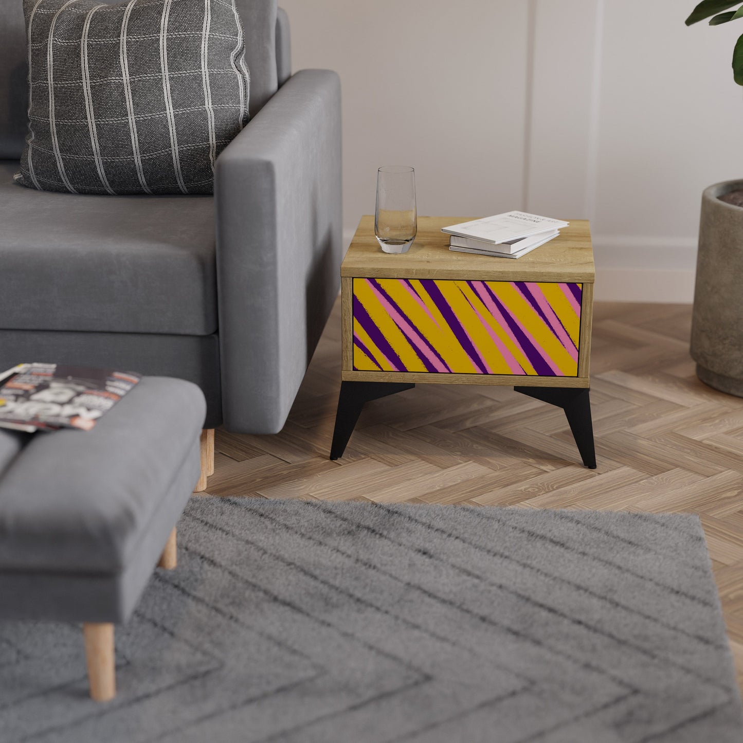 I SOGNI DIVENTANO REALTÀ Comodino effetto rovere