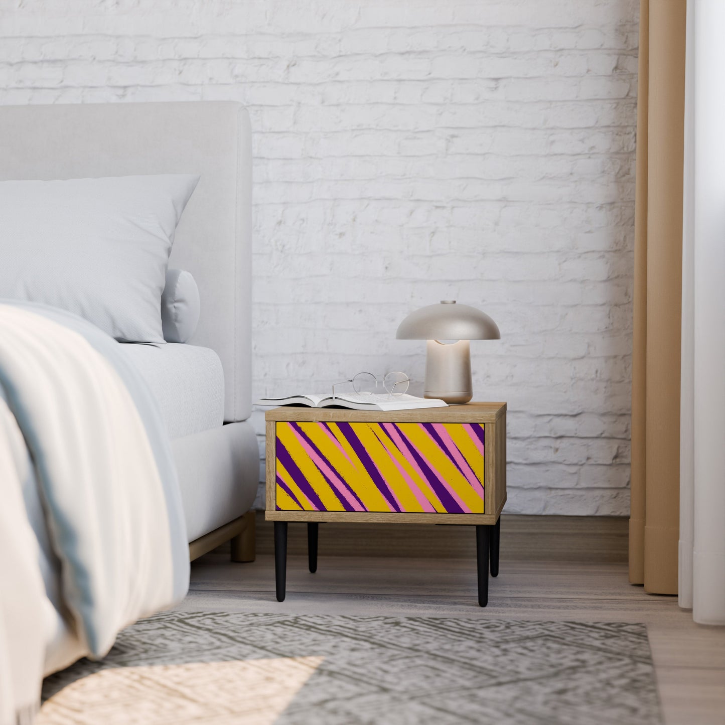I SOGNI DIVENTANO REALTÀ Comodino effetto rovere
