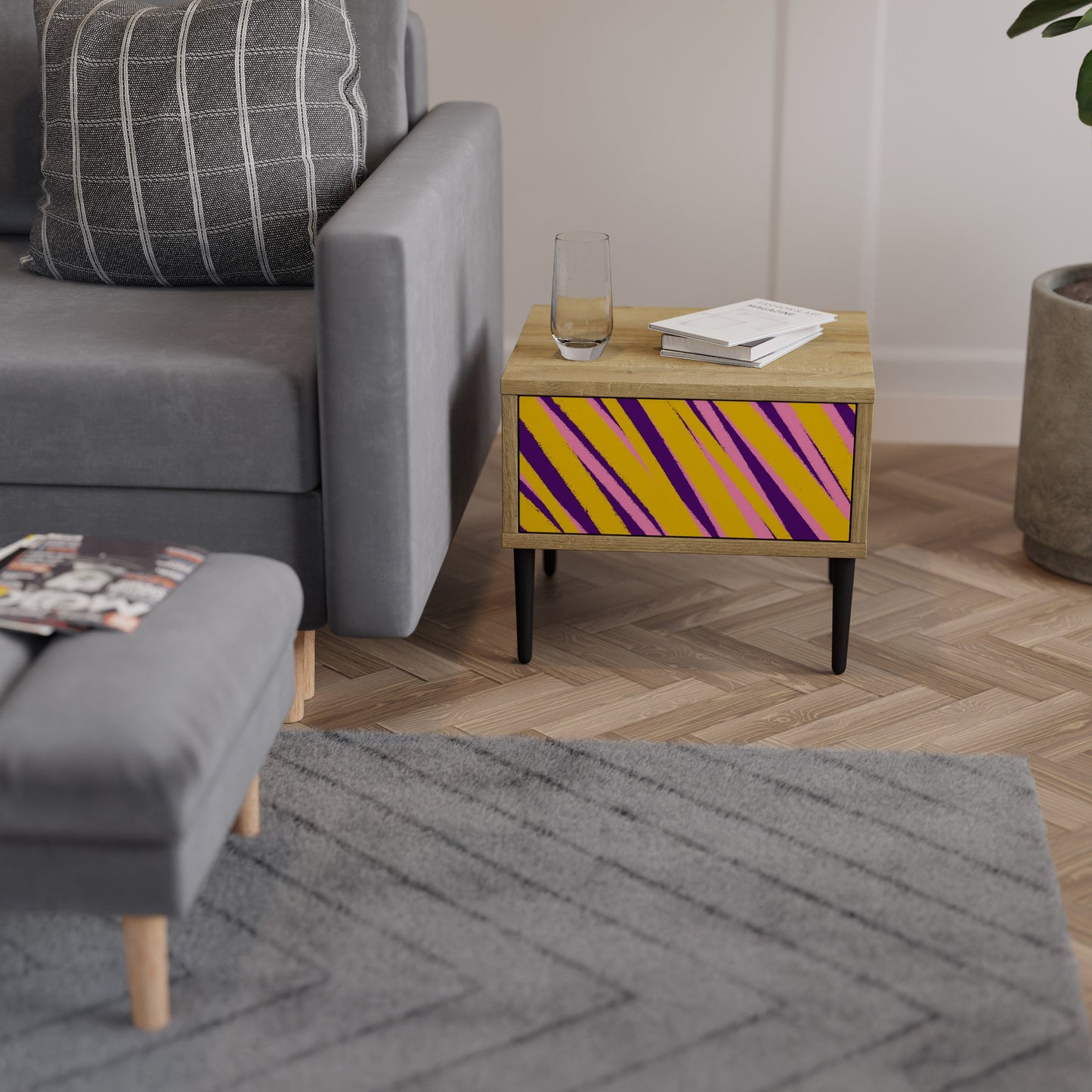 I SOGNI DIVENTANO REALTÀ Comodino effetto rovere