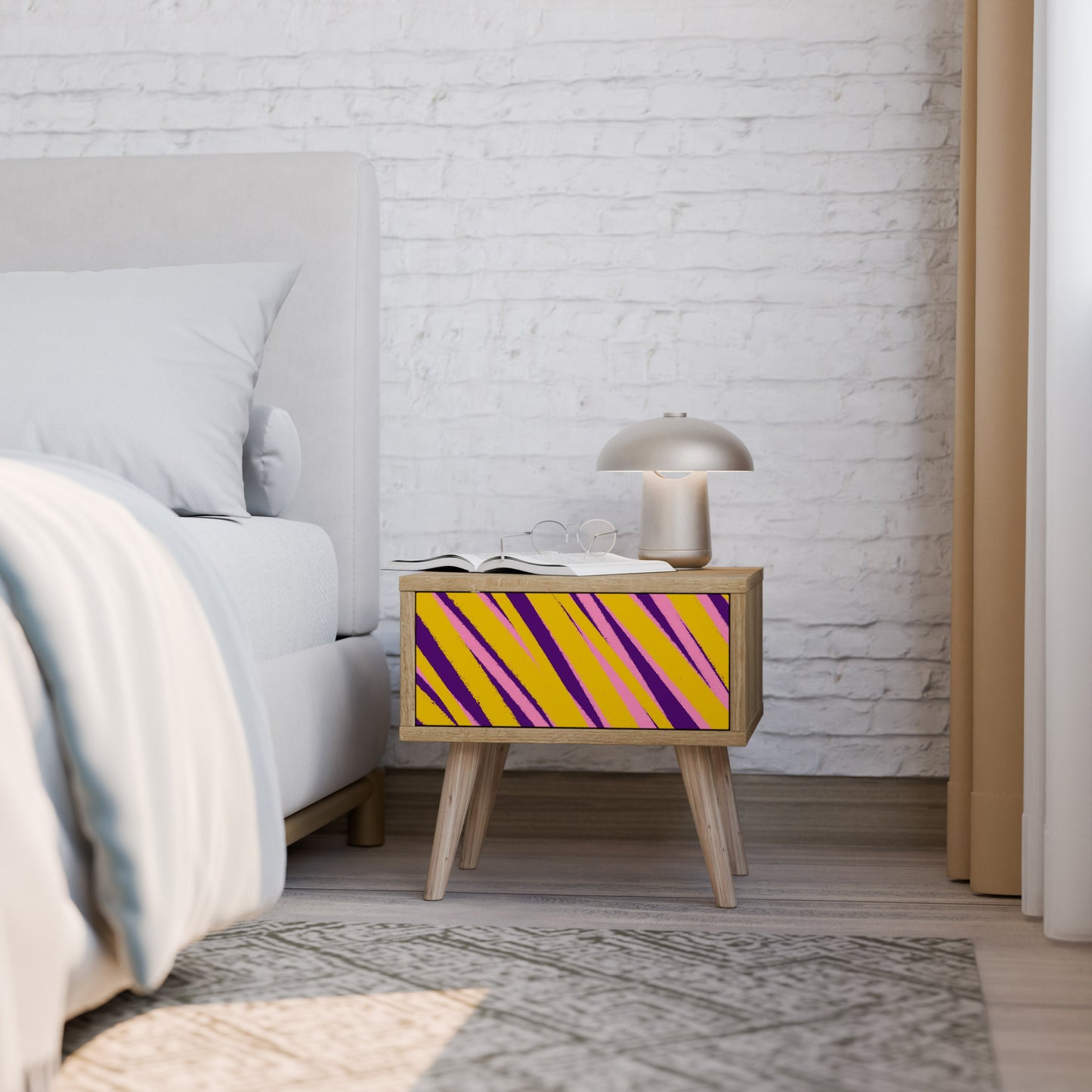 I SOGNI DIVENTANO REALTÀ Comodino effetto rovere