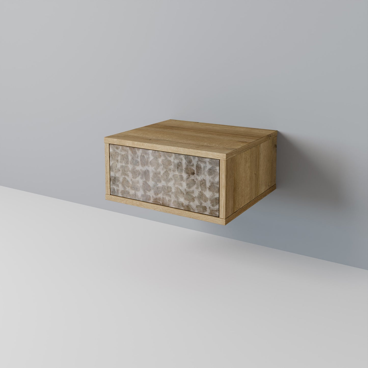 Comodino LEGGERMENTE SFOCATO in effetto rovere