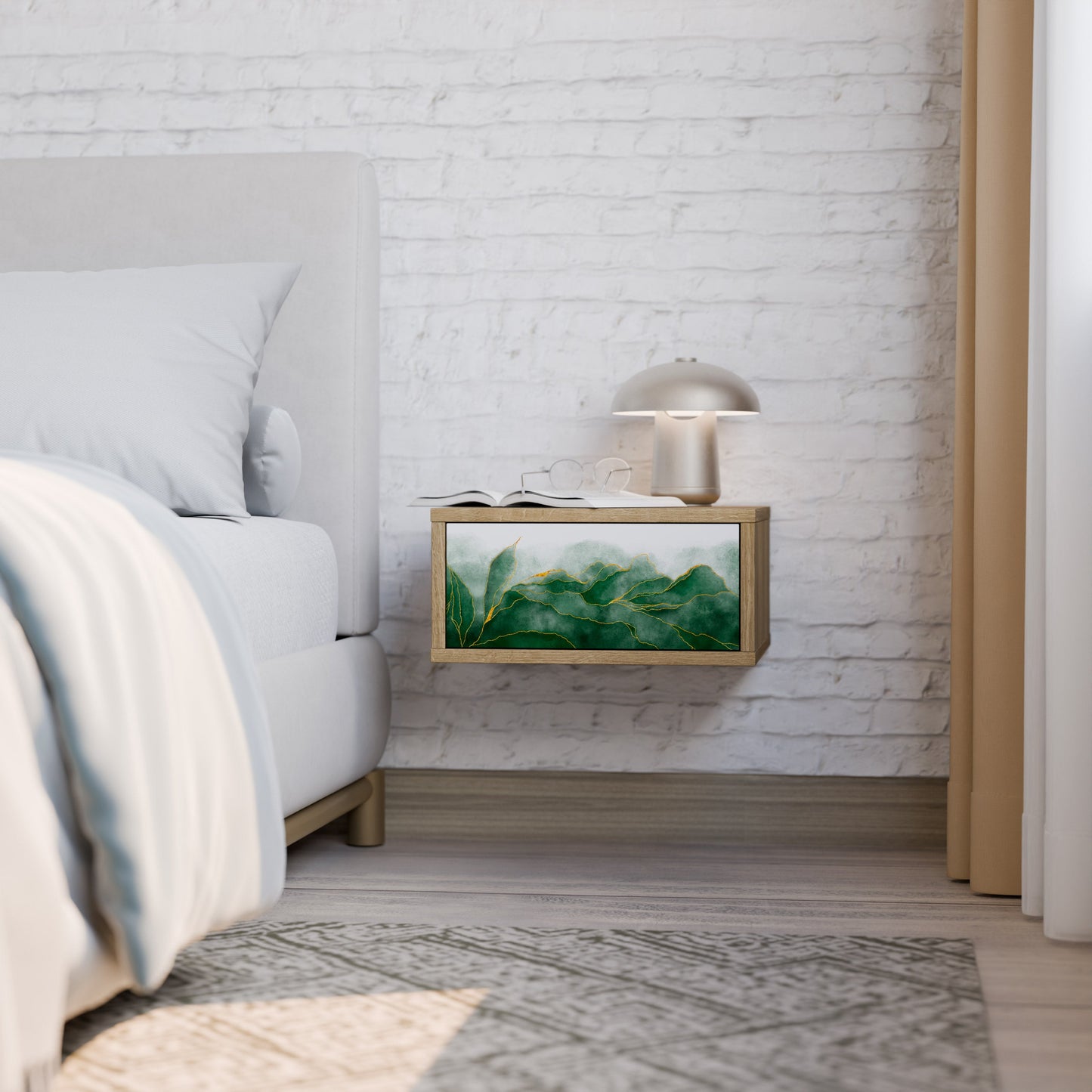 Comodino EXPENSIVE NATURE in effetto rovere