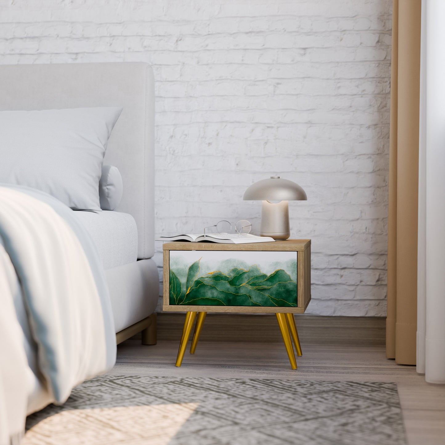 Comodino EXPENSIVE NATURE in effetto rovere