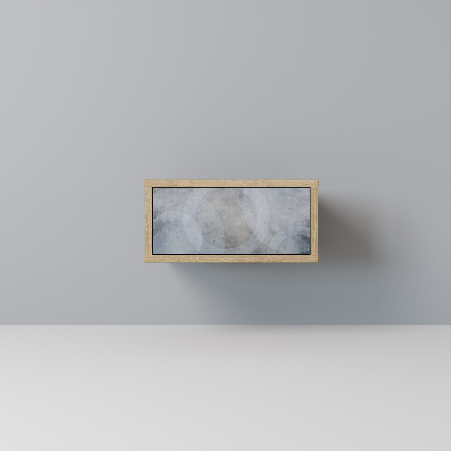 Comodino MUTED ARC effetto rovere