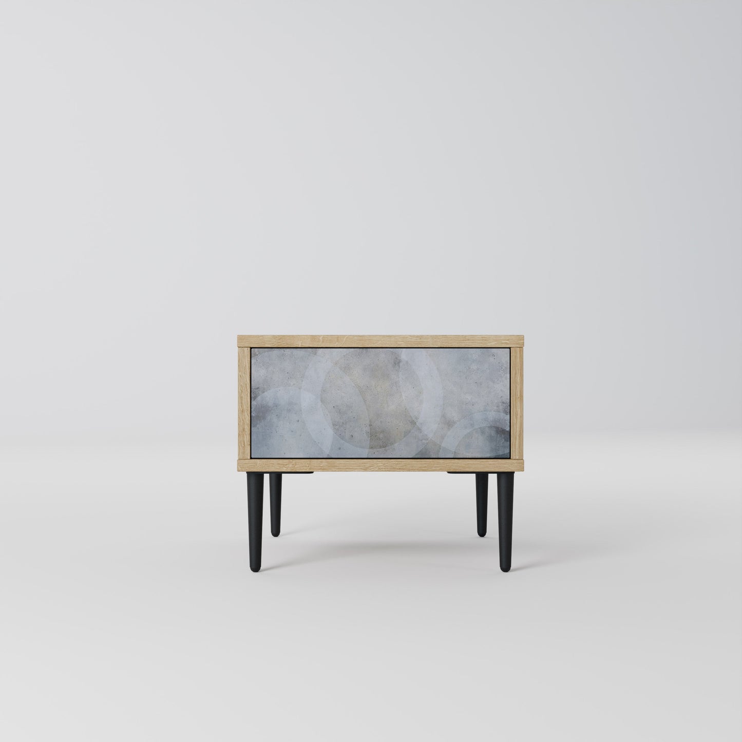 Comodino MUTED ARC effetto rovere