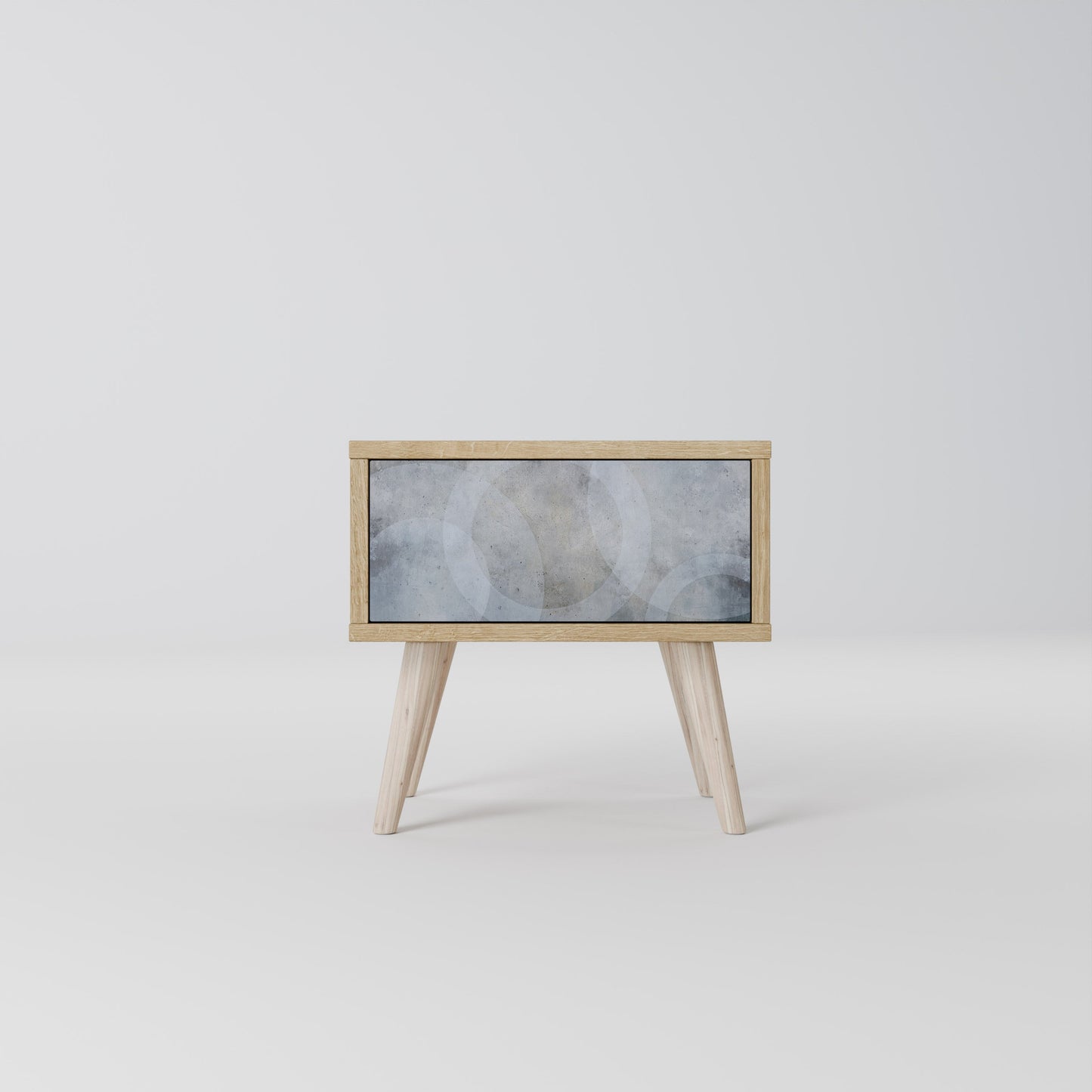 Comodino MUTED ARC effetto rovere