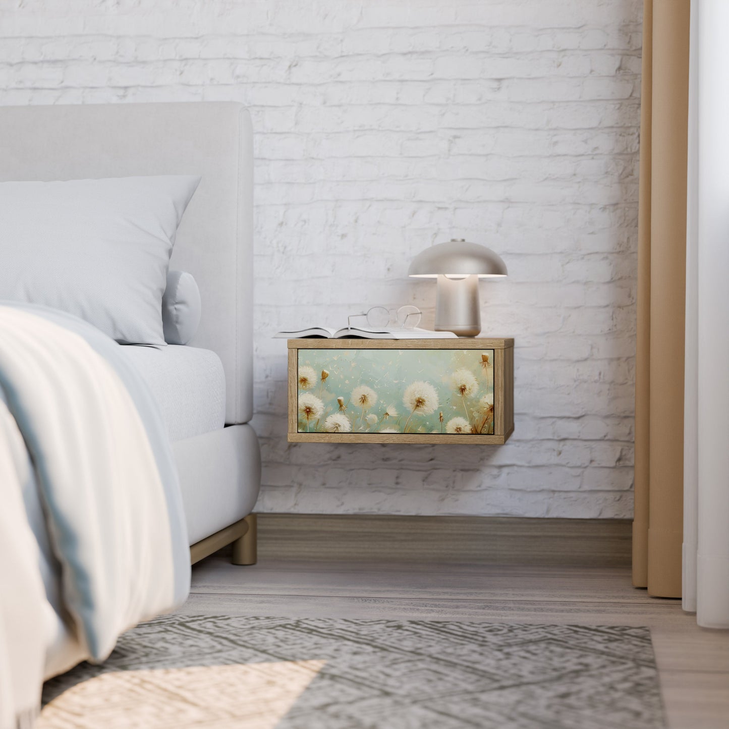 Comodino DREAMY MEADOW effetto rovere