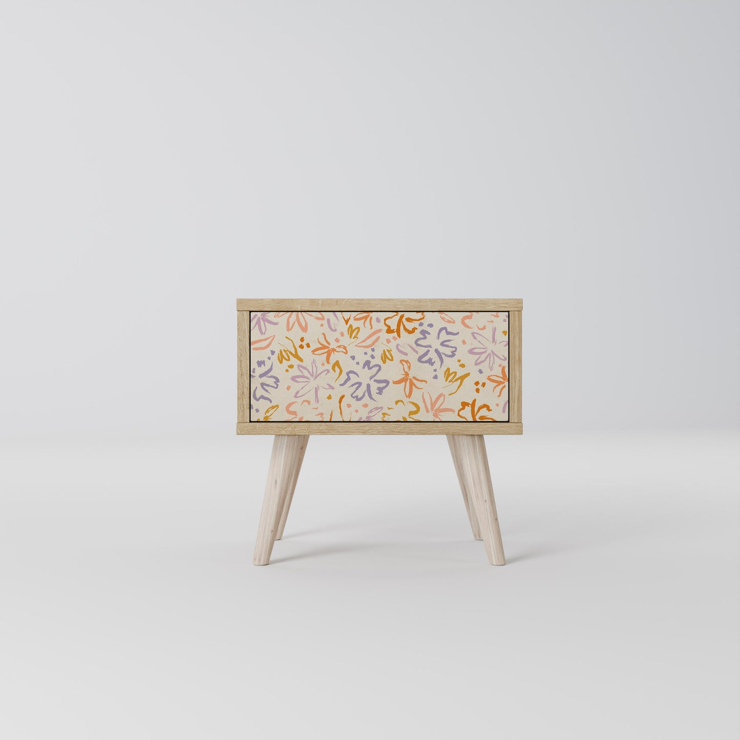 SPRING WHIMSY Nightstand in Oak Effect