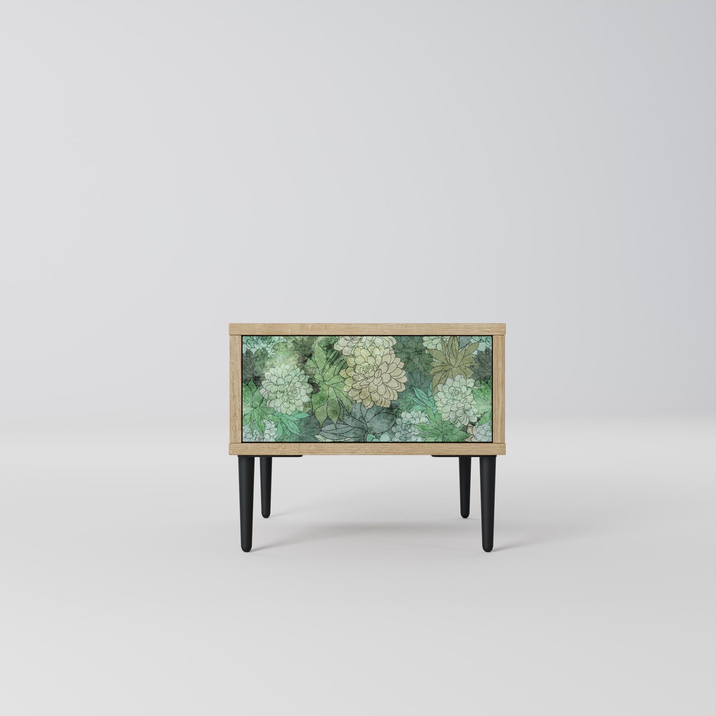 Comodino SUCCULENT CLUSTER in effetto rovere