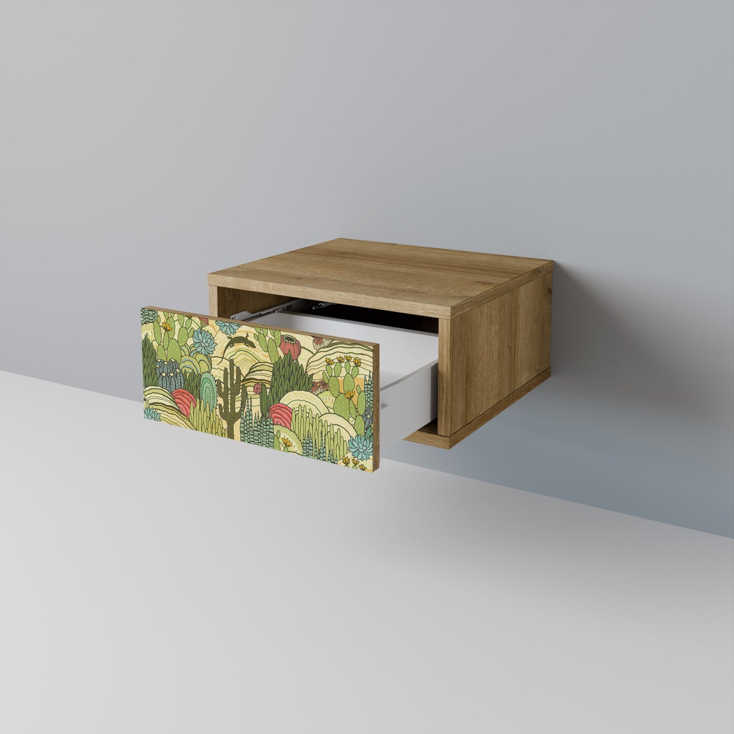 Comodino SUCCULENTS KALEIDOSCOPE in effetto rovere