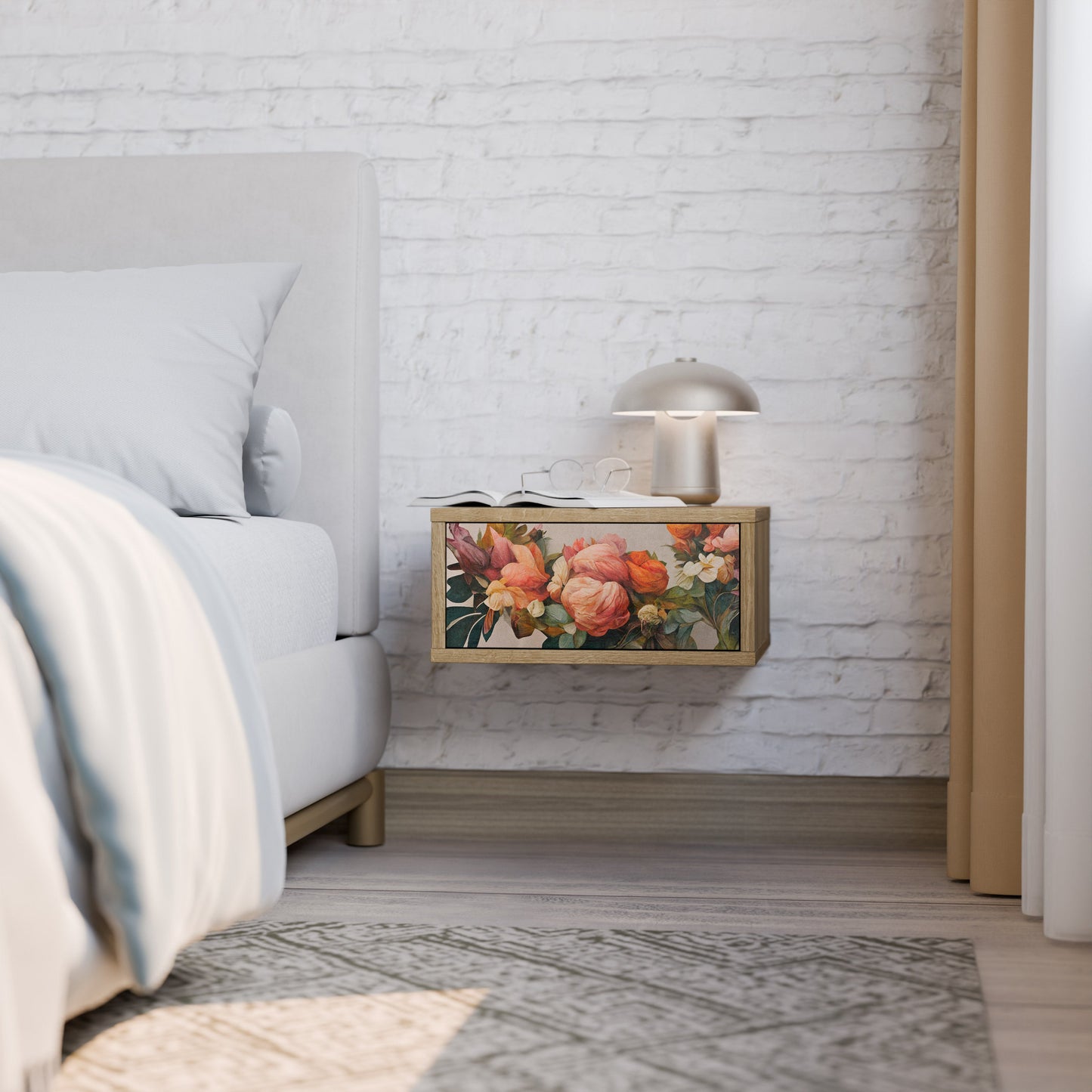 Comodino STYLISH BEAUTY in effetto rovere