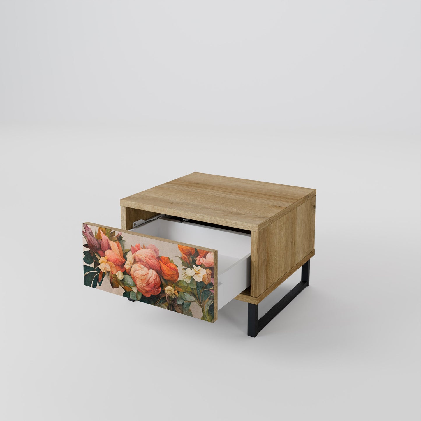 Comodino STYLISH BEAUTY in effetto rovere