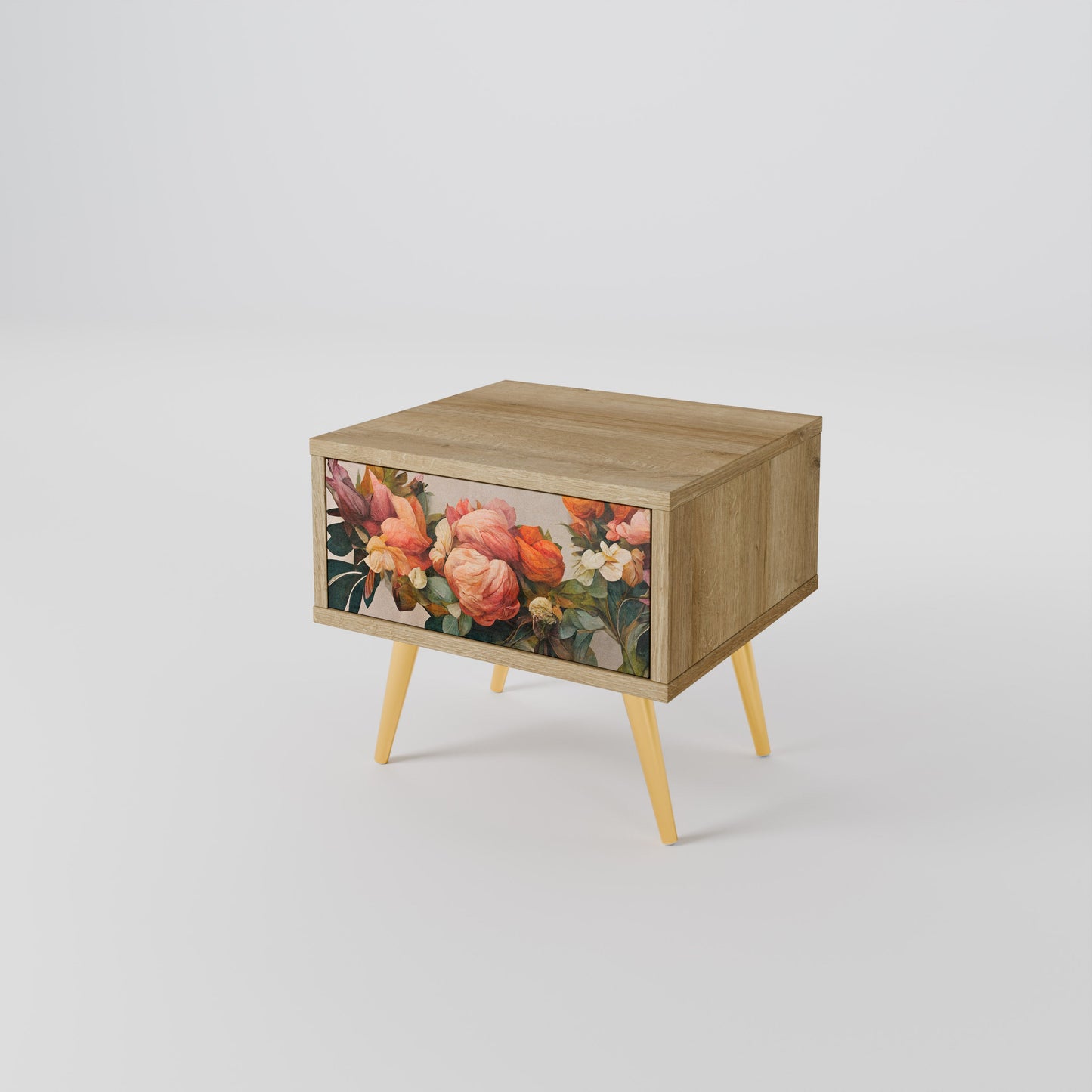 Comodino STYLISH BEAUTY in effetto rovere