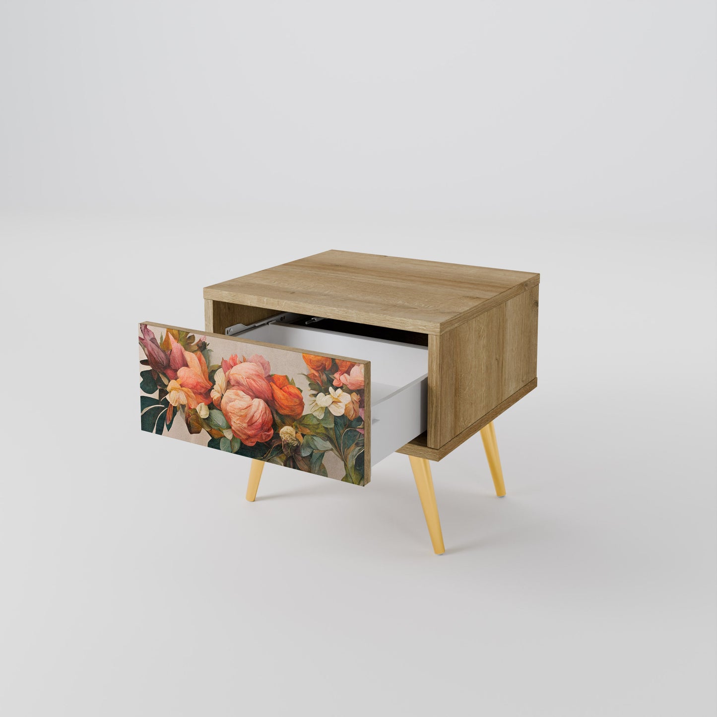 Comodino STYLISH BEAUTY in effetto rovere