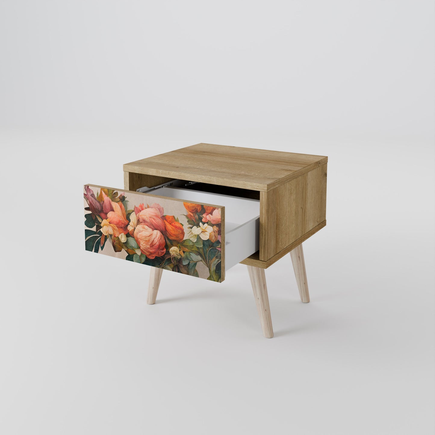 Comodino STYLISH BEAUTY in effetto rovere