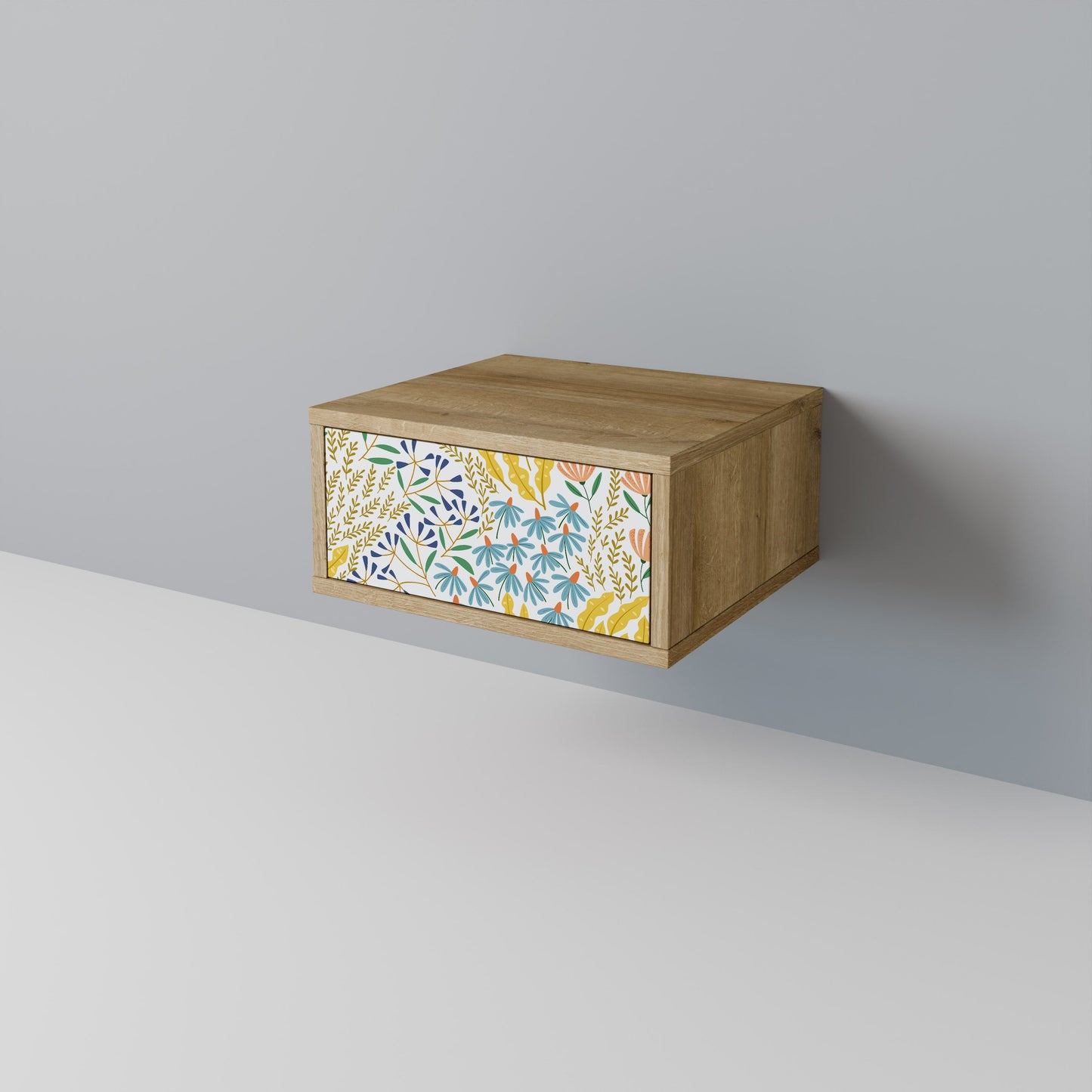 Comodino HELLO SPRING in effetto rovere