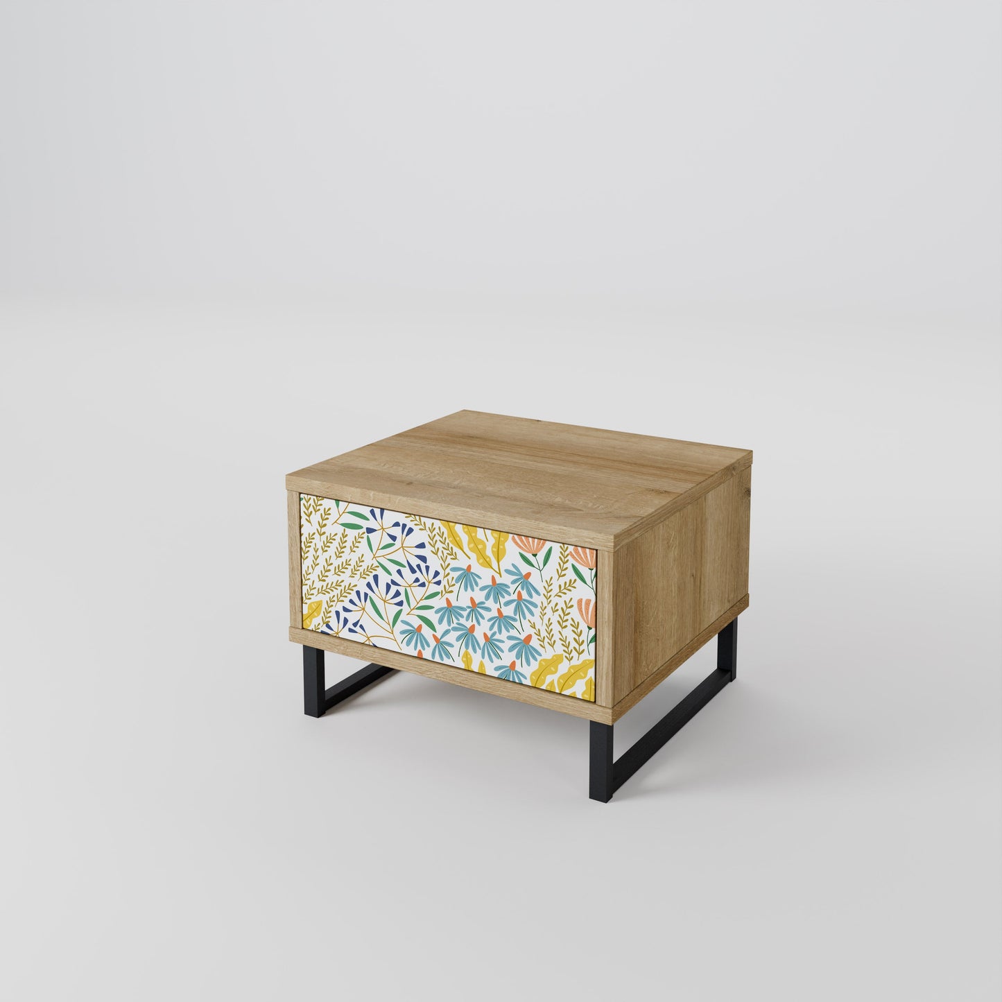 Comodino HELLO SPRING in effetto rovere