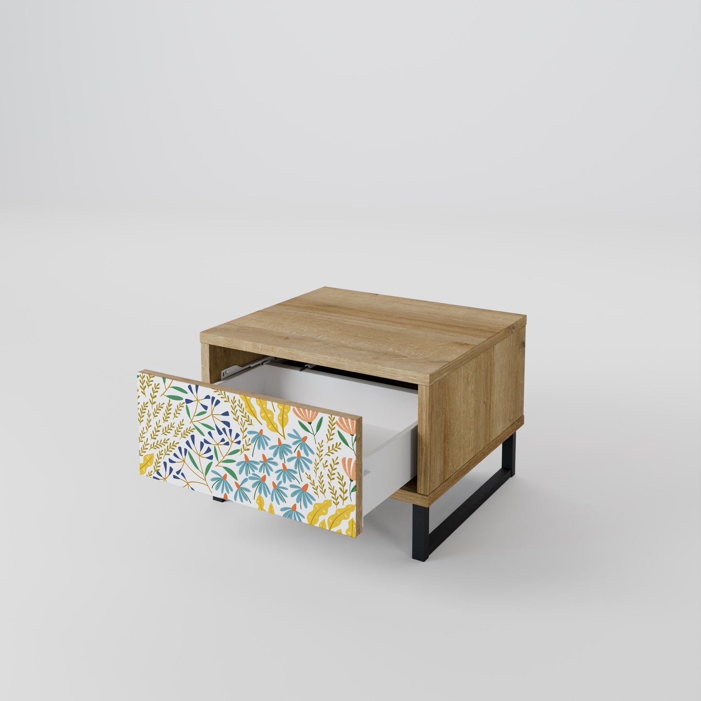 Comodino HELLO SPRING in effetto rovere