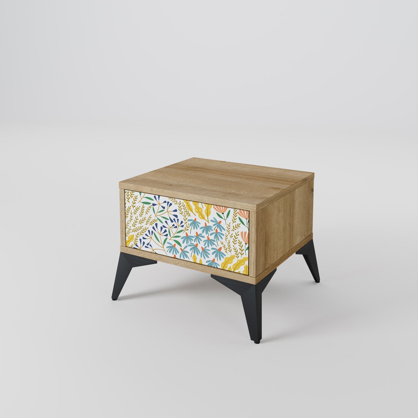 Comodino HELLO SPRING in effetto rovere