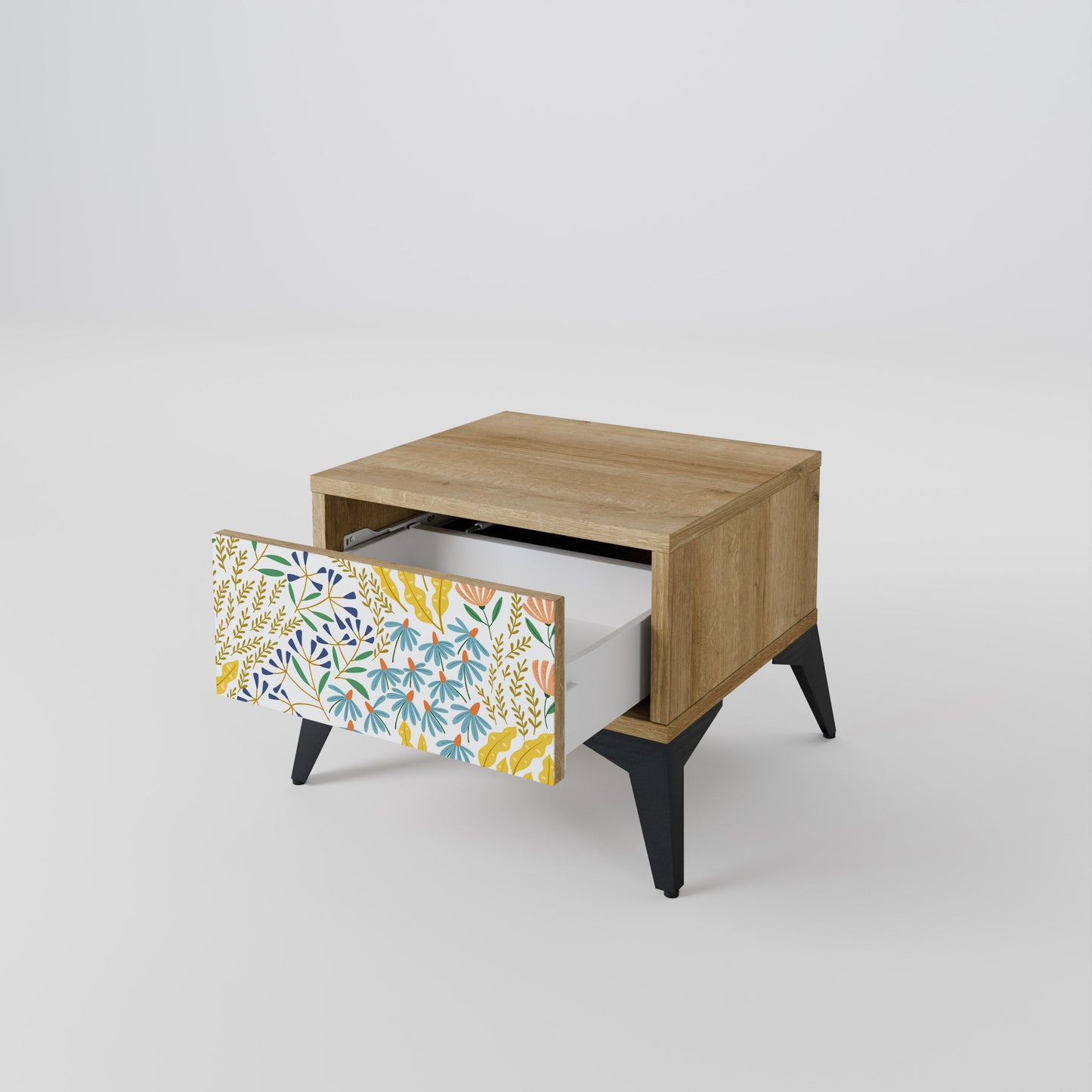 Comodino HELLO SPRING in effetto rovere