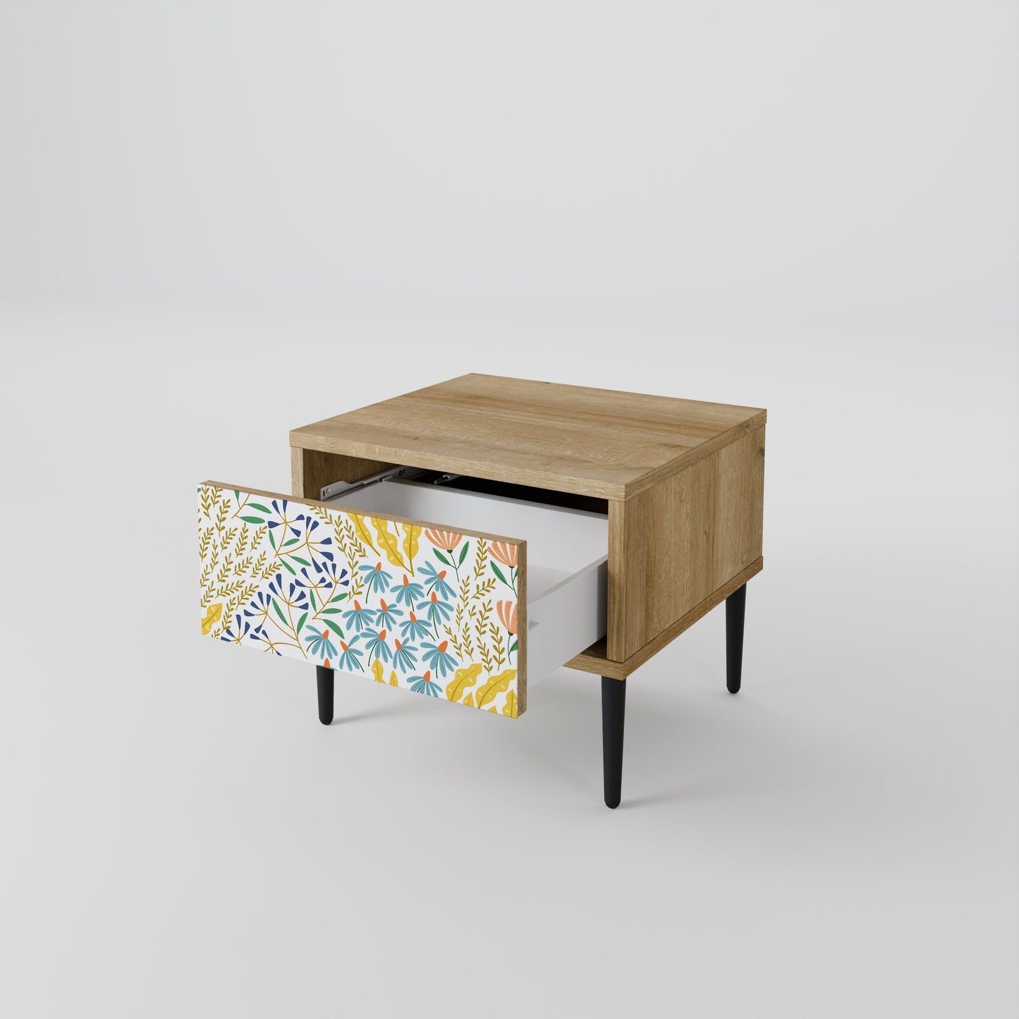 Comodino HELLO SPRING in effetto rovere